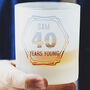Personalised Milestone Birthday Number Whisky Tumbler, thumbnail 2 of 4