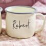 Valentine's Day Personalised Enamel Mug, thumbnail 5 of 6