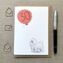Personalised Bolognese Dog Birthday Card, thumbnail 2 of 5