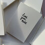 Hand Printed Valentines Card 'I love you more', thumbnail 3 of 3