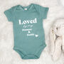 Loved By My Mummy And Daddy Valentines Babygrow, thumbnail 6 of 8