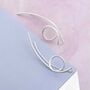 Sterling Silver Loop Drop Earrings, thumbnail 4 of 7