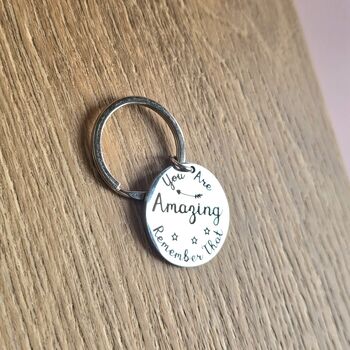 You Are Amazing Motivational Keyring, 3 of 4