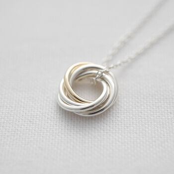 50th Gold And Silver Necklace, 2 of 11
