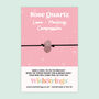 Rose Quartz Wish Bracelet Love Healing Gift, thumbnail 1 of 3