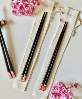 Tokyo Cherry Blossoms Wooden Chopsticks, 10 of 12