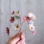 Fuchsia, White And Gold Ceramic Flower Bouquet, thumbnail 4 of 12