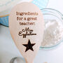 Teacher Gift Personalised Wooden Spoon, thumbnail 2 of 2
