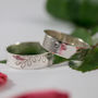 Oak Leaf Wedding Bands, In Eco Silver, thumbnail 3 of 12