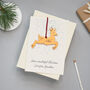 Personalised Engraved Keepsake Reindeer Christmas Card, thumbnail 3 of 4