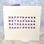 Personalised Laser Cut Nanny Mother's Day Card, thumbnail 1 of 2