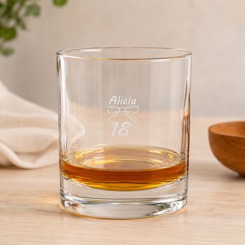 18th Birthday Engraved Whisky Glass, 5 of 12