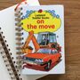 'On The Move' Upcycled Notebook, thumbnail 1 of 5