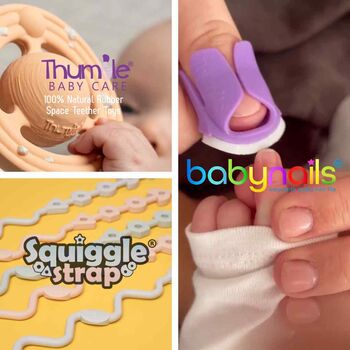 New Baby Gift Collection Create Your Own Baby Shower Gift Baby Nails Care Teething Toys, 5 of 12