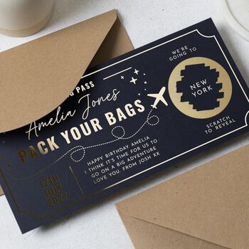 Scratch Reveal Boarding Pass Voucher, 2 of 9