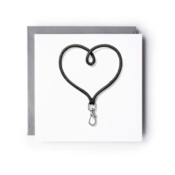 Hand Drawn Dog Lead Greeting Card, 4 of 7