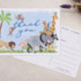 Jungle Safari Children's Thank You A6 Postcard Pack, thumbnail 3 of 3