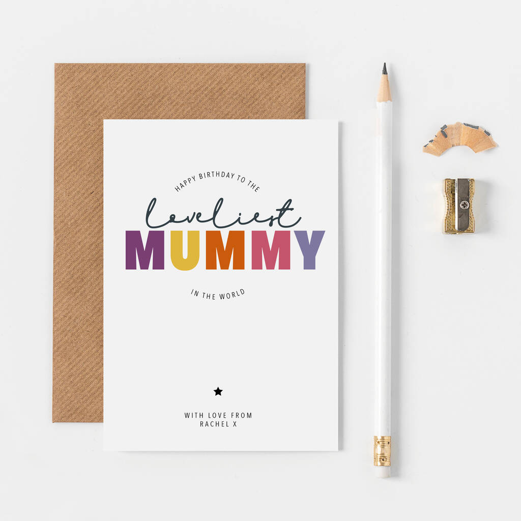 Personalised Loveliest Mummy In The World Birthday Card, 1 of 3