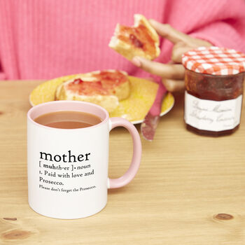 Mother: Paid With Love And Prosecco Mug, 2 of 8