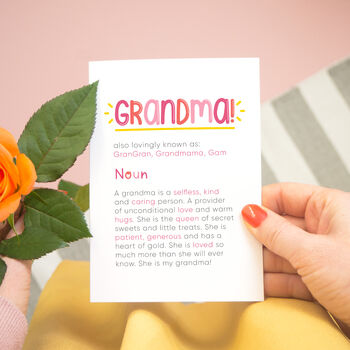 Personalised Nanny Definition Card, 2 of 9