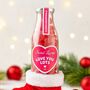 Vegan 'Love You Lots' Strawberry Heart Gummies Jar, thumbnail 1 of 2