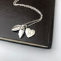 Personalised Holly And Initial Heart Necklace, thumbnail 7 of 10