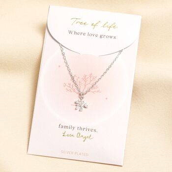 Crystal Tree Of Life Pendant Necklace, 3 of 9