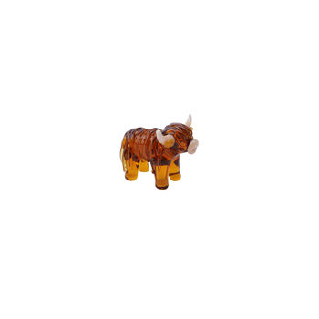 Glass Highland Cow Figurine | Gift Boxed, 3 of 3