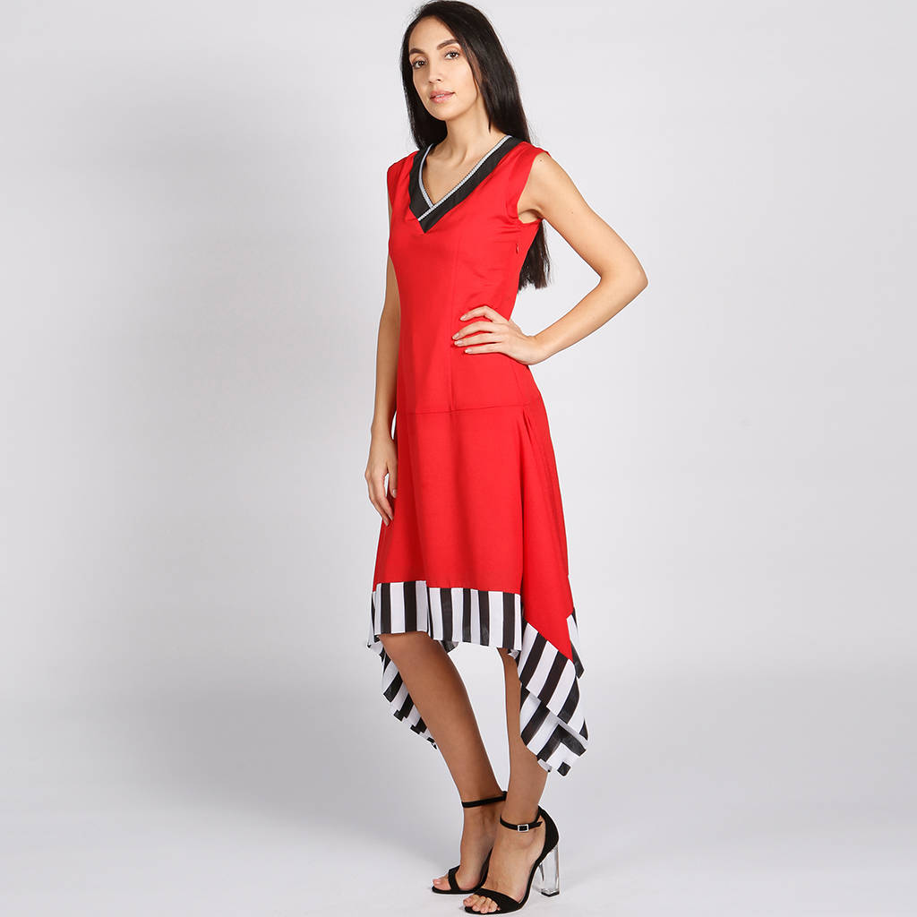 Allegra Dress Red By LAGOM