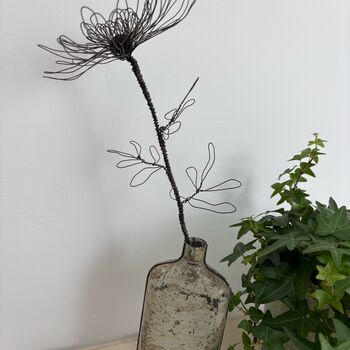 Handmade Wire Chrysanthemum Bloom, 6 of 9