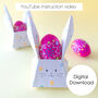 Origami Easter Egg Holder Digital Download, thumbnail 1 of 11
