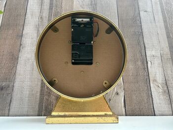 Gold Distressed Moving Gears Mantel Clock Roman Numeral, 6 of 8