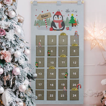 Personalised Christmas Penguin Advent Calendar, 2 of 3