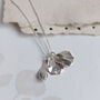 Sterling Silver Birth Flowers Family Necklace, thumbnail 1 of 9