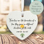 Personalised Family Gift Porcelain Heart Hanging Decoration Keepsake Gift Token, thumbnail 1 of 2
