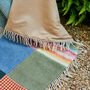 Extra Large Luxury Patchwork Wool Blanket, thumbnail 8 of 10