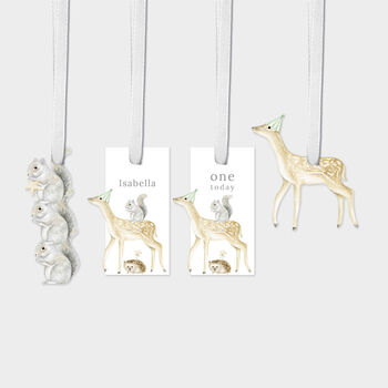 Personalised Woodland Birthday Gift Tags, 3 of 3