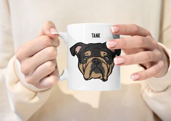 English Bulldog Personalised Mug, 4 of 5