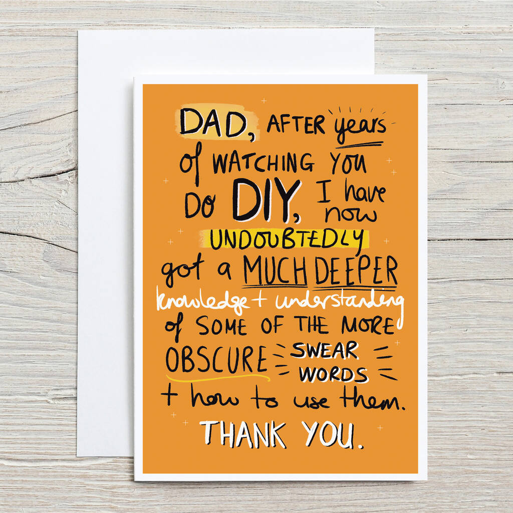 Funny Diy Father s Day Card By Sweetlove Press Notonthehighstreet