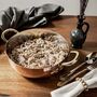 Hammered Copper Wok Pan With Brass Handles, thumbnail 3 of 7