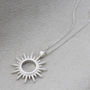 Sterling Silver Sun Necklace, thumbnail 3 of 5