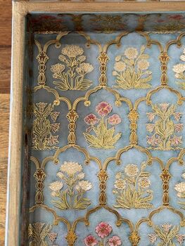 Luxury Lacquer Coated Wood Serving Tray, Printed Medium Size, 12 of 12