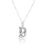 Solid Silver D Initial Necklace With Mother Of Pearl, thumbnail 2 of 6