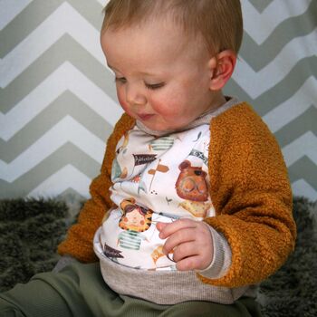 Baby And Toddler Sweatshirt, Animal Print, Handmade, 3 of 11