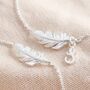 Delicate Feather Bracelet In Silver Gold And Rose Gold, thumbnail 3 of 9