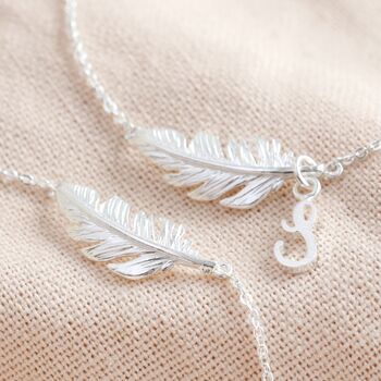 Delicate Feather Bracelet In Silver Gold And Rose Gold, 3 of 9