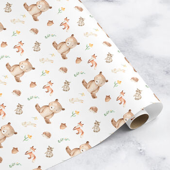 Woodland Wrapping Paper Roll Or Folded, 3 of 4