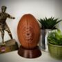 Mini Leather Rugby Ball With Display Stand, thumbnail 4 of 4