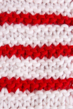 Children’s Candy Cane Christmas Scarf Beginner Knitting Kit, 4 of 9