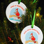 Santa Swim Christmas Tree Ornament, thumbnail 1 of 2